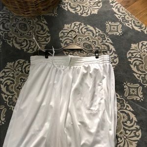 Men’s white adidas pants
